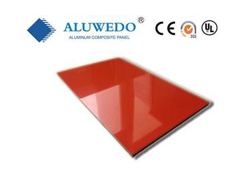 Aluminium-Verbundplatte mit Hochglanz-PE Oberfläche