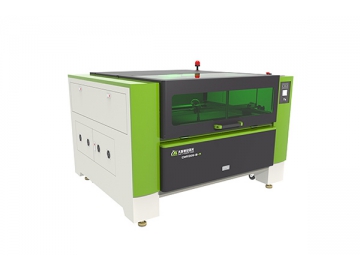 Laserschneidmaschine mit CO2-Laser und Doppelschneidkopf 950 × 800mm, Laser-Laserschneidsystem CMA1008-T-A