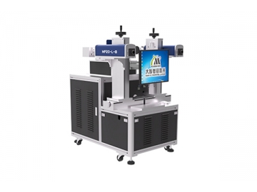 Faserlaser-Beschriftungsmaschine mit Doppelkopf und 8 Positionen für Glühbirne, Lasermarkierung für Glühbirne MF20-L-B