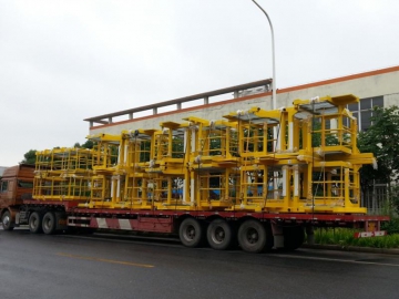 Stahlkonstruktion für den Brückenbau