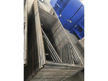 Gerüstrahmen bei Fassadeneinrüstung