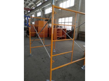 Gerüstrahmen mit Schieberiegel / Kombi von Leiterrahmen und Durchgangsrahmen