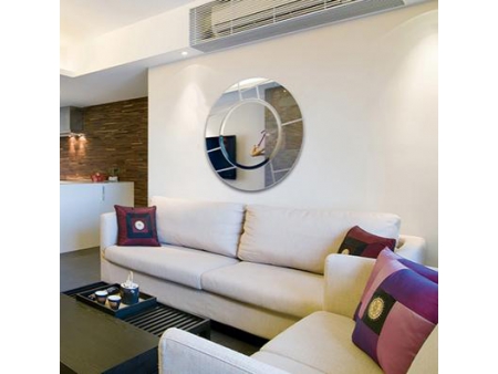 Rundspiegel mit MDF-Rahmen