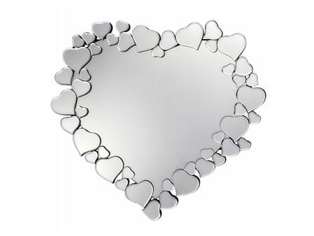 Herz Spiegel mit MDF-Rahmen