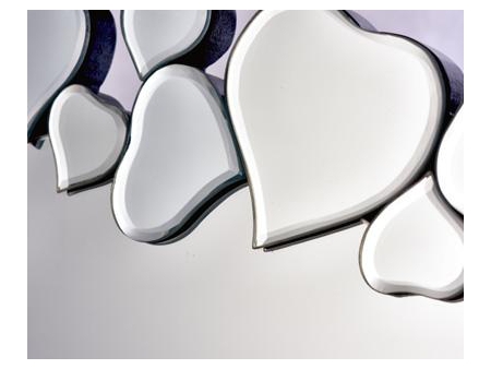 Herz Spiegel mit MDF-Rahmen