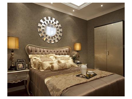 Rundspiegel mit MDF-Rahmen