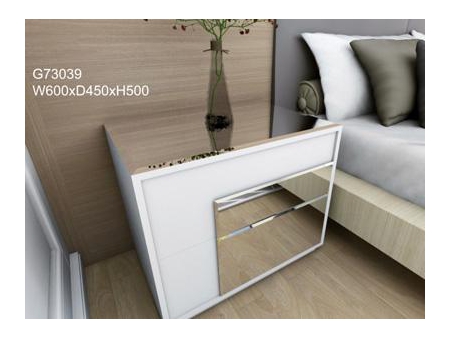 Verspiegelter Nachttisch