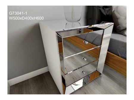 Verspiegelter Nachttisch