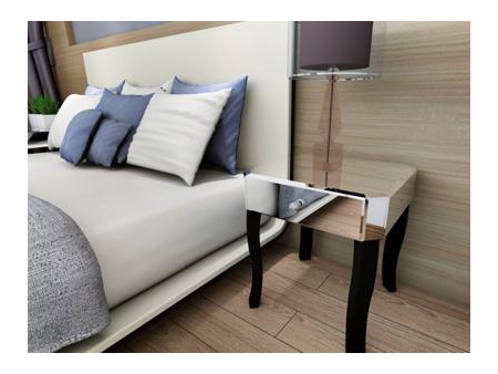 Verspiegelter Nachttisch