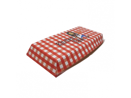 Hamburger-Box mit Klappdeckel, maßgeschneidertes Kraftpapier Verpackung