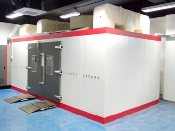 Umweltsimulationsschrank zur VOC-Prüfung (Probenahme mit Gasbeutel)