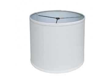 Lampenschirm, Zylinderform, Weiß, Hart-PVC-Folie Modellnummer: DJL0536