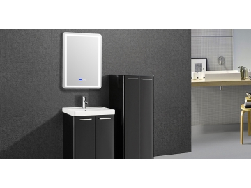 Badmöbel-Set stehend, 4-teilig ink. Wandspiegel/Seitenschrank, IL-1913