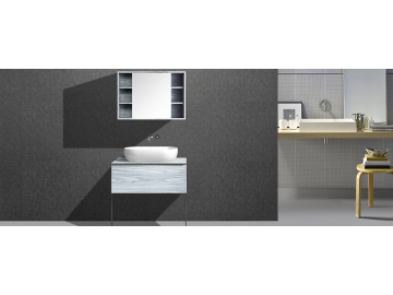 Waschtisch-Set stehend, Wandspiegel mit Ablage, Unterschrank, IL-1962