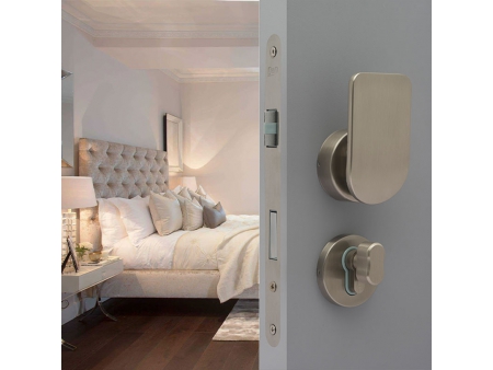 Einsteckschloss mit Drücker, einseitig schließend