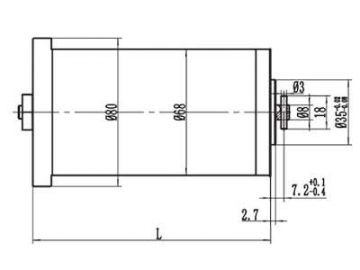 120-250W Antriebsmotor, DC Bürstenmotor, PMDC Motor ZD068B1