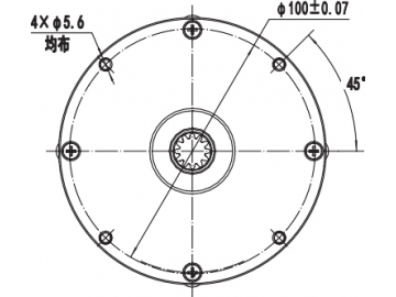 550W Antriebsmotor, DC Bürstenmotor, PMDC Motor ZD109A3                      Elektrische Antriebe für Flurförderzeuge zur Steuerung von horizontaler Bewegung