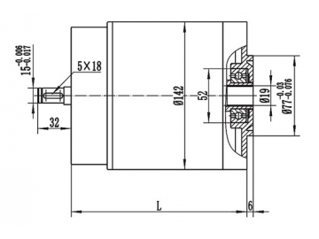 2000W Antriebsmotor, DC Bürstenmotor, PMDC Motor ZD142A1