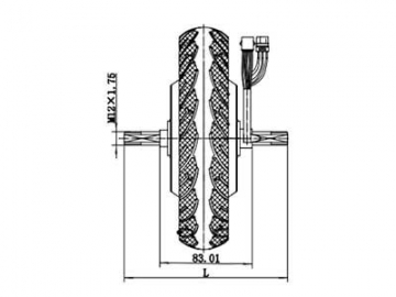 250W Antriebsmotor, bürstenloser DC Motor, PMDC Motor GF105AQH