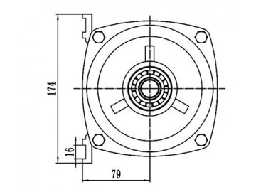 1200-1800W Antriebsmotor, bürstenloser DC Motor, PMDC Motor TF133AHF