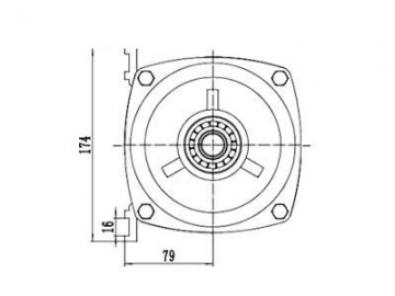 1000-1200W Antriebsmotor, bürstenloser DC Motor, PMDC Motor TF133BHF