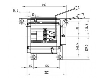 5000-8000W Traktionsmotor, bürstenloser PMDC Motor TZ210BX-P