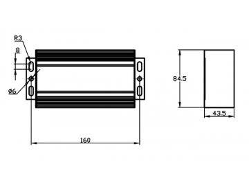 500W Antriebssteuerung / Motorsteuerung (Bürstenlose DC Welle, rechteckig) KTF0105A-C1