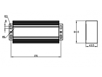 750W Antriebssteuerung / Motorsteuerung (Bürstenlose DC Welle, rechteckig) KTF0107A-C1