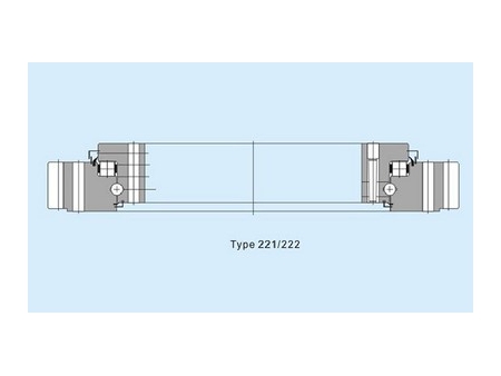 Kombi-Drehverbindung, mit Rollen und Kugeln