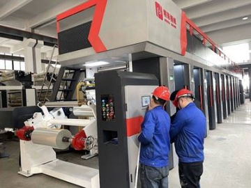 Electronic Shaft Rotogravure Printing Machine