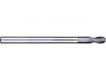 G-BN2  Graphitfräser/ Hartmetall Schaftfräser/ Radiusfräser für Graphit, 2 Schneiden, lang