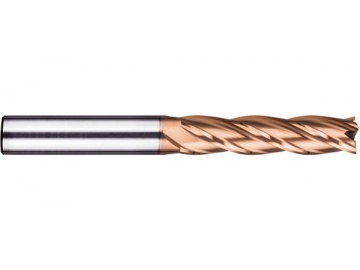 H-SL4  Vollhartmetallfräser/ Hartmetall Schaftfräser für gehärteten Stahl, 4 Schneiden, lang