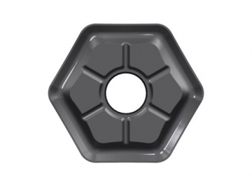 Planfräser Hexagon/ Hexagon Wendeschneidplatten zum Planfräsen, zweiseitig