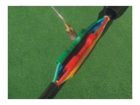 1kV Schrumpfanschluss/ Schrumpf-Aufteilkappe und Schrumpf-Endkappe