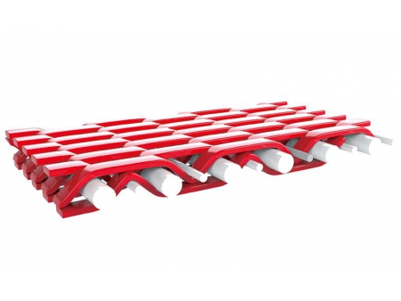 Doppellagige Trockensiebe (flaches Garn), zur Herstellung von Packpapier