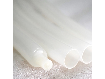 transparenter Schrumpfschlauch, doppelwandig, halbflexibel