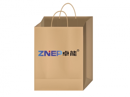 Blockbodenbeutelmaschine Maschine für J-Cut-Papierbeutel mit gefalteten Kordel- oder Flachhenkeln (Rollzuführung)