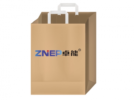 Blockbodenbeutelmaschine Maschine für J-Cut-Papierbeutel mit gefalteten Kordel- oder Flachhenkeln (Rollzuführung)