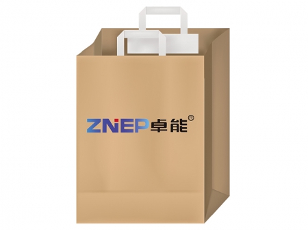 Blockbodenbeutelmaschine Maschine für Papierbeutel mit stehenden Flachhenkeln