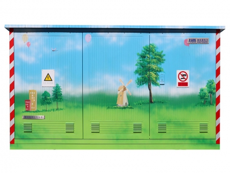 Luftisolierte Mittelspannungsschaltanlage  (Freiluft-Schaltanlage mit lackierten Gehäuse)